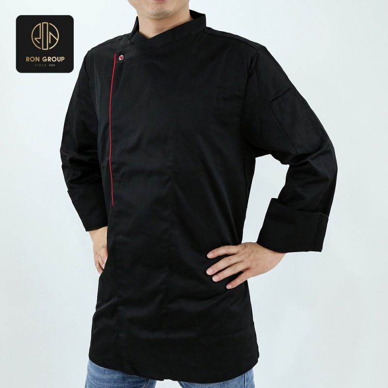 Red Accent Chef Jacket