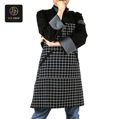 Black and White Cooking Apron