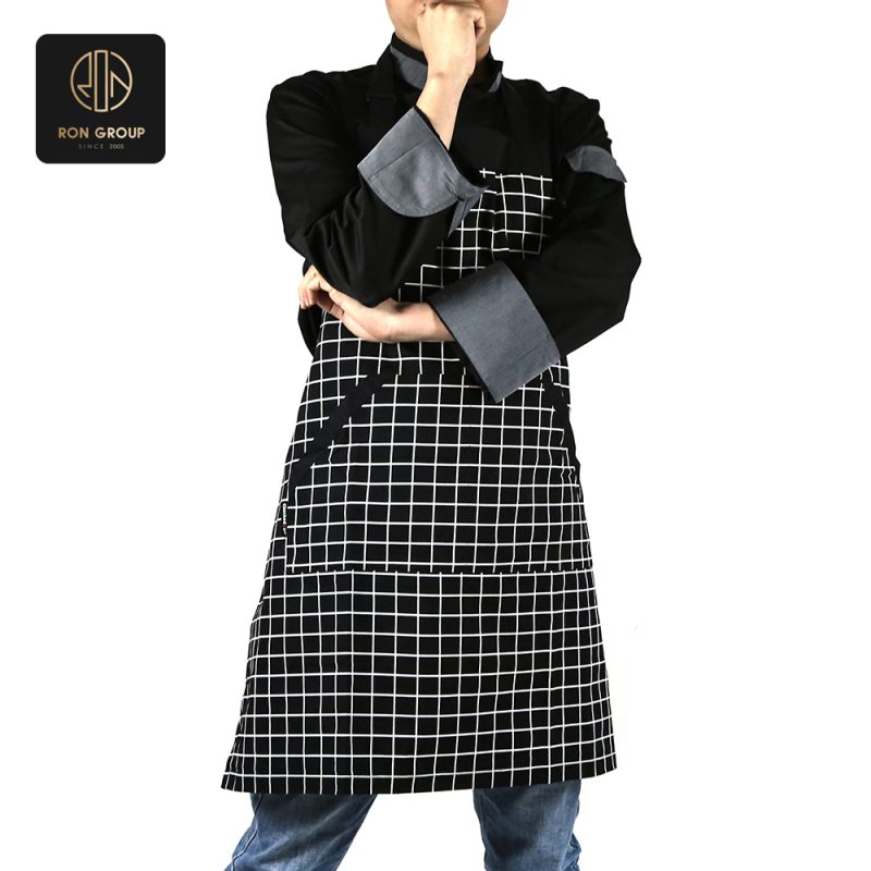 Black and White Cooking Apron