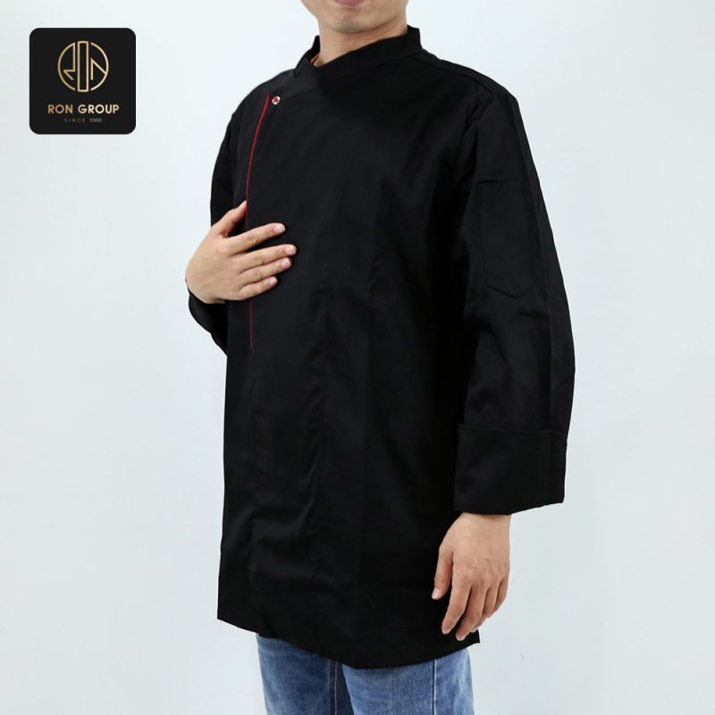 Red Accent Chef Jacket