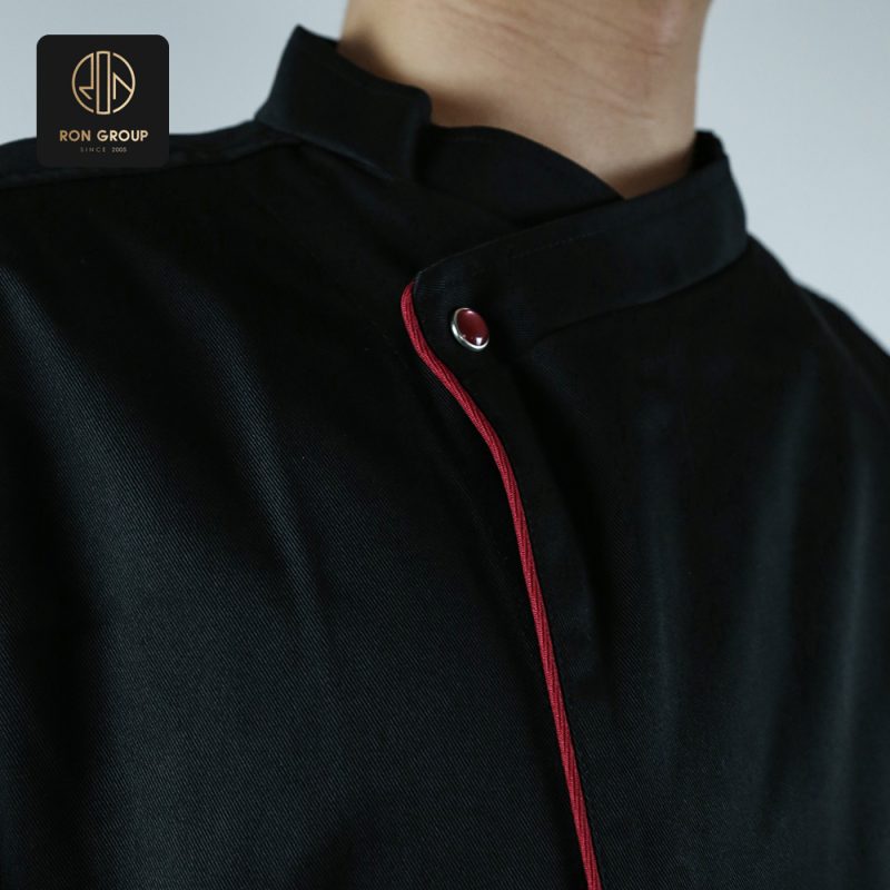 Red Accent Chef Jacket