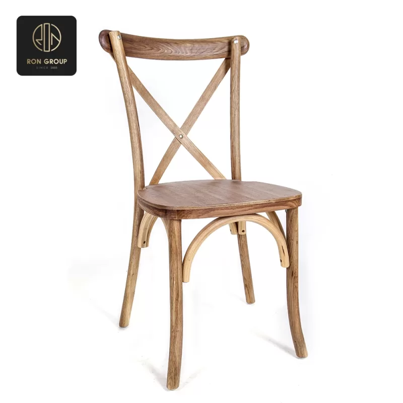 Wooden fork-backed chair B
