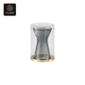 RON GROUP Villa Coffee Table Series H - Glass and Gold Table