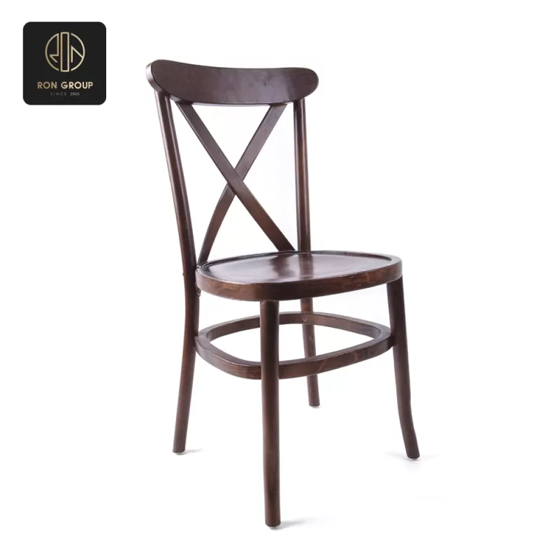 Wooden fork-backed chair A