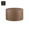 RON GROUP Series A Cocktail Table - Brown Wooden Cylinder Table