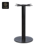 RON GROUP commercial grade - round disc base table support in matte black