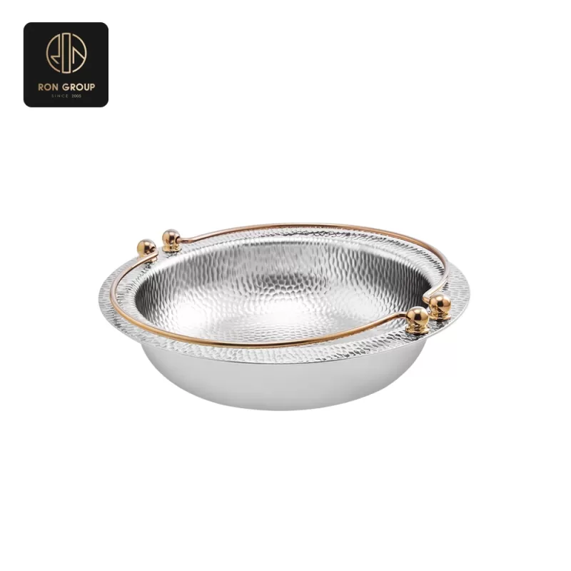 Golden Accented Round Chafer Dish SeriesA