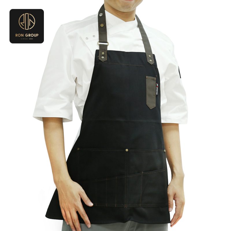 Durable Black Chef Apron 