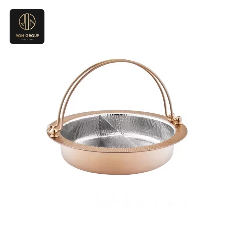 Golden Accented Round Chafer Dish SeriesB