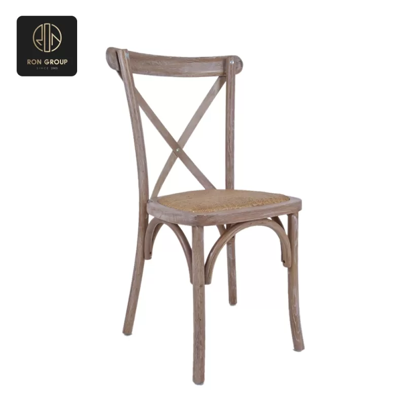Wooden fork-backed chair C