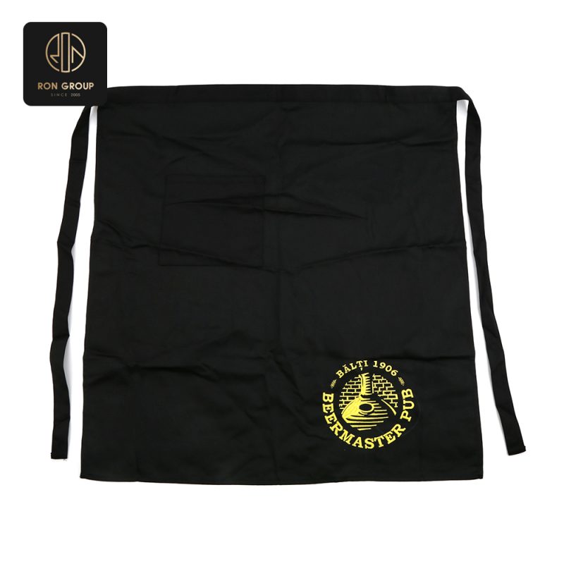 Black Custom Logo Chef Apron Series