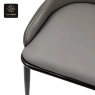 RON GROUP Series G Gray Seat Dining Chair with Black Frame