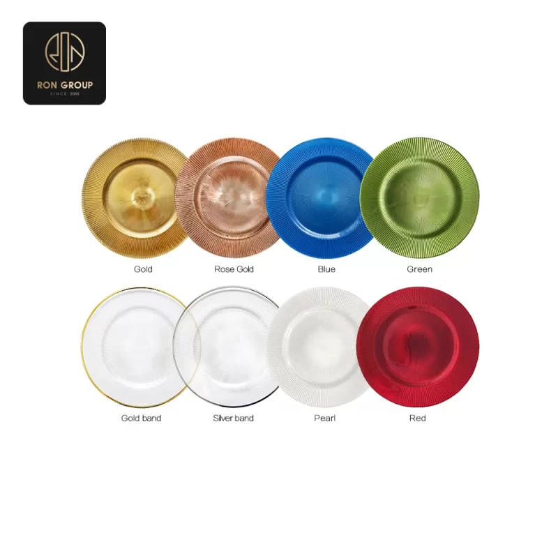Elegant Glass Plate Series B