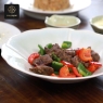 RON GROUP Daisy Series Ceramic Plate with food