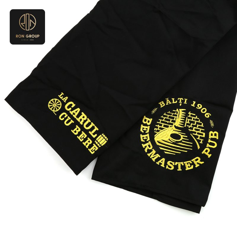 Black Custom Logo Chef Apron Series