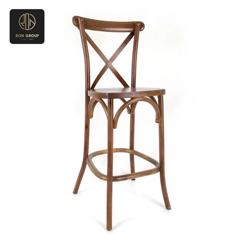 Wooden fork-backed chair A