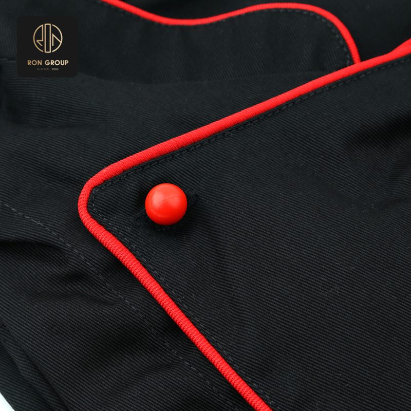 Red Accent Chef Jacket