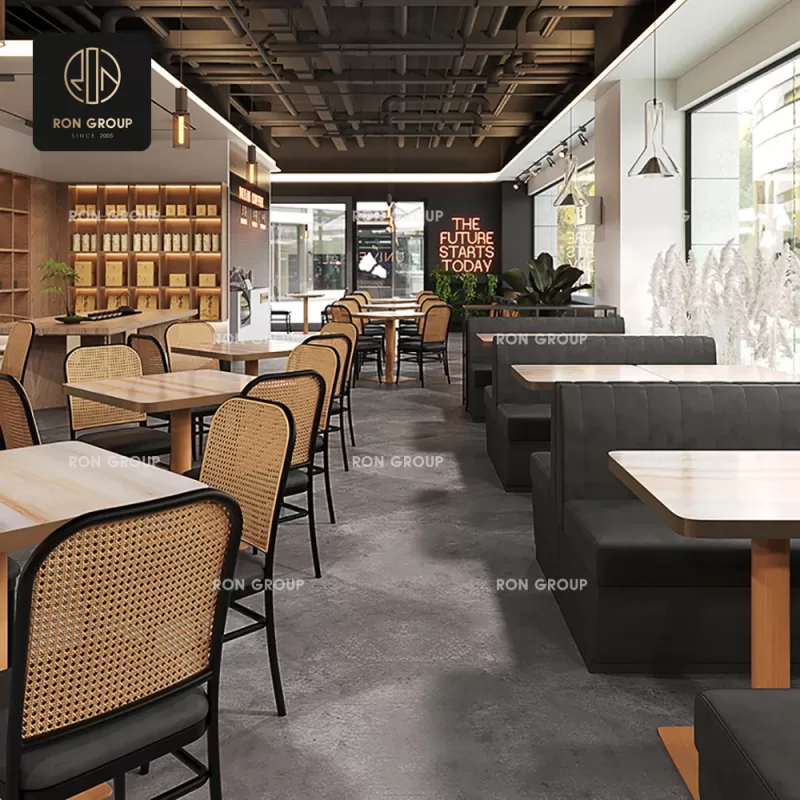Square Marble-Top Bistro Table Series