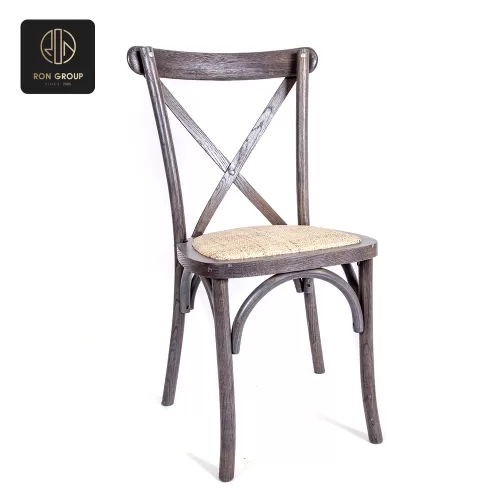 Wooden fork-backed chair C