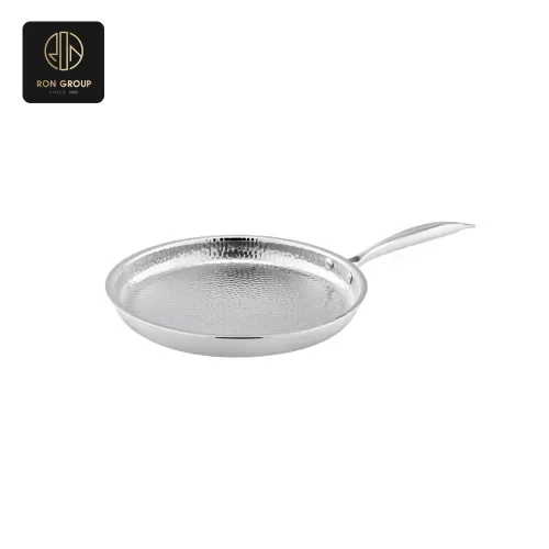Stainless Steel Hammered Frying Pan Series
