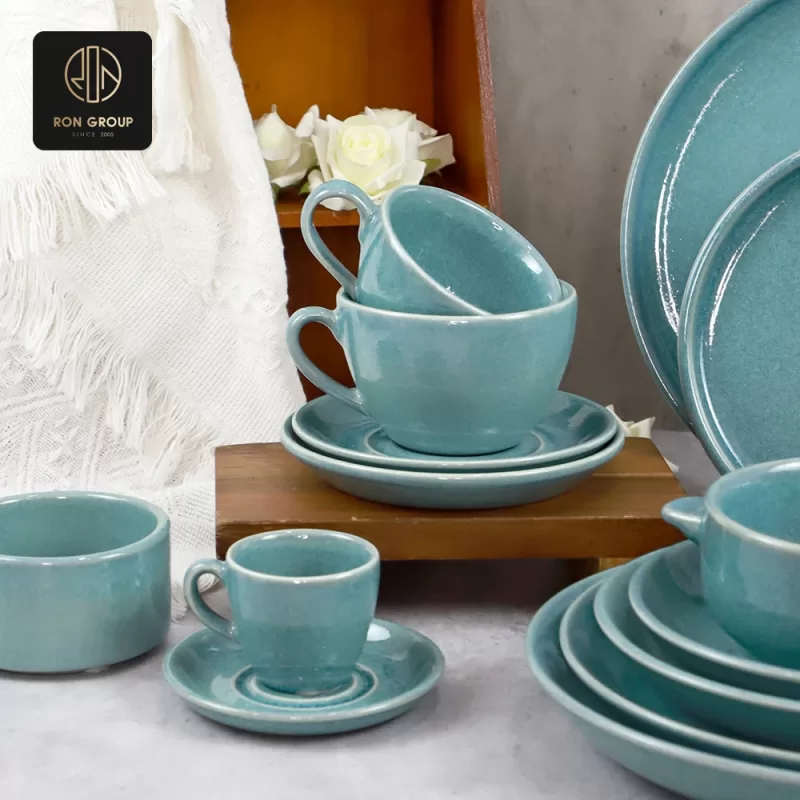 Exquisite Starlight green ceramic tableware D