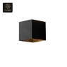 RON GROUP Linear Glow Series C - Black Cube LED Wall Sconce