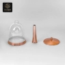 RON GROUP Party Cup Series V - Clear Glass Dome with Copper Base