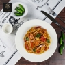 RON GROUP White Whisper Series - Spaghetti Dish, Table Setting