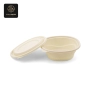 RON GROUP Round Disposable Bowl with Lid, beige.
