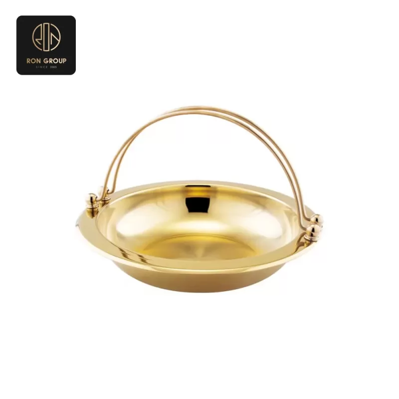 Golden Accented Round Chafer Dish SeriesB