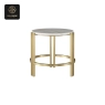RON GROUP Villa Coffee Table Series B - Marble Top with Gold Metal Frame