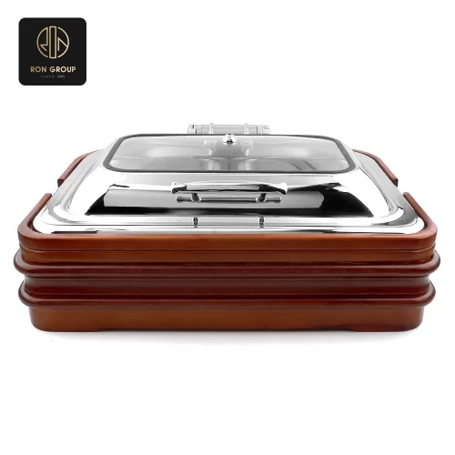 Chafing Dish with Wooden Base SeriesA