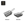 RON GROUP Black Metal Fry Baskets - RNKZ057 and RNKZ058