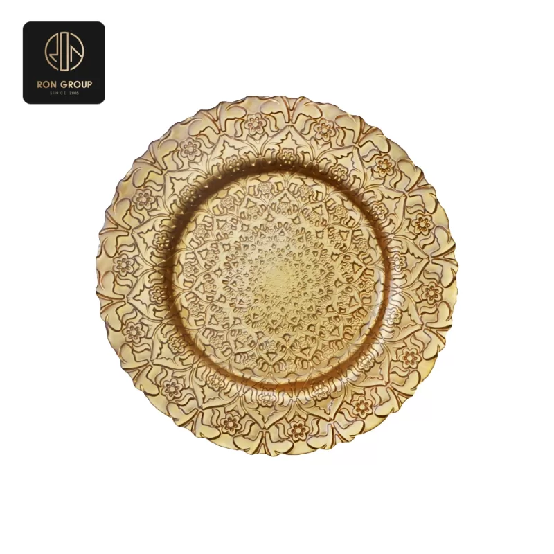 Elegant Glass Plate Series D