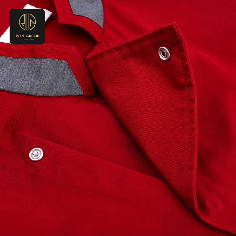 Scarlet Chef Jacket Elegance