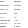 Fresh Keeping Table B Specs: Dimensions, Voltage, Power, and Volume.