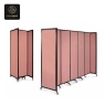 RON GROUP wholesale supply - commercial mobile partition in dusty pink with multi-panel design