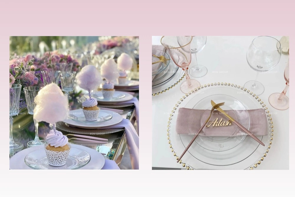 RON GROUP Luxury & Fresh Event Tablescapes RON GROUP Dual Theme Event Table Settings