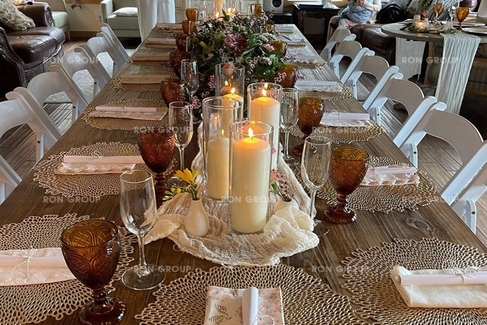 RON GROUP customized tableware solutions for outdoor wedding dining