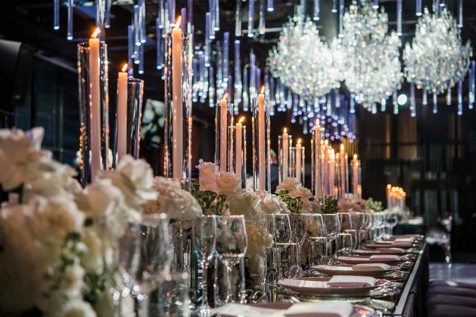 Romantic wedding banquet venue with RON GROUP modular furniture