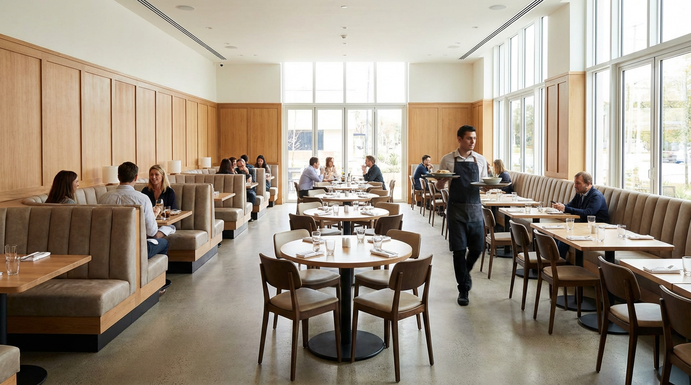 restaurant floor plan layout overview