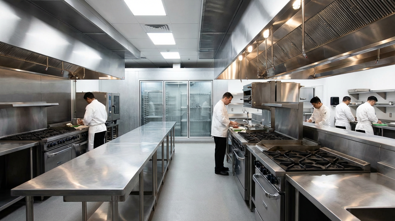 commercial kitchen setup overview