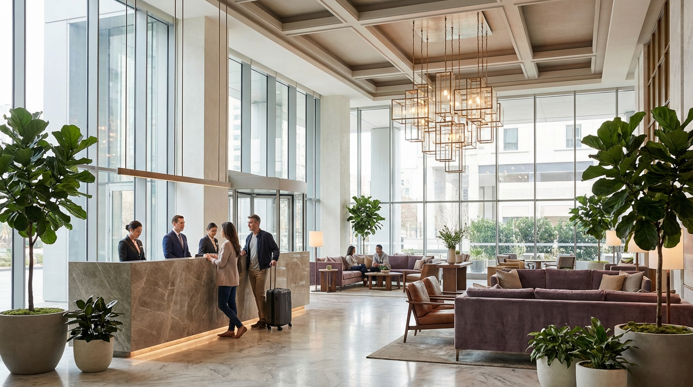 How to Design a Hotel Lobby: Furniture Layout and First Impressions