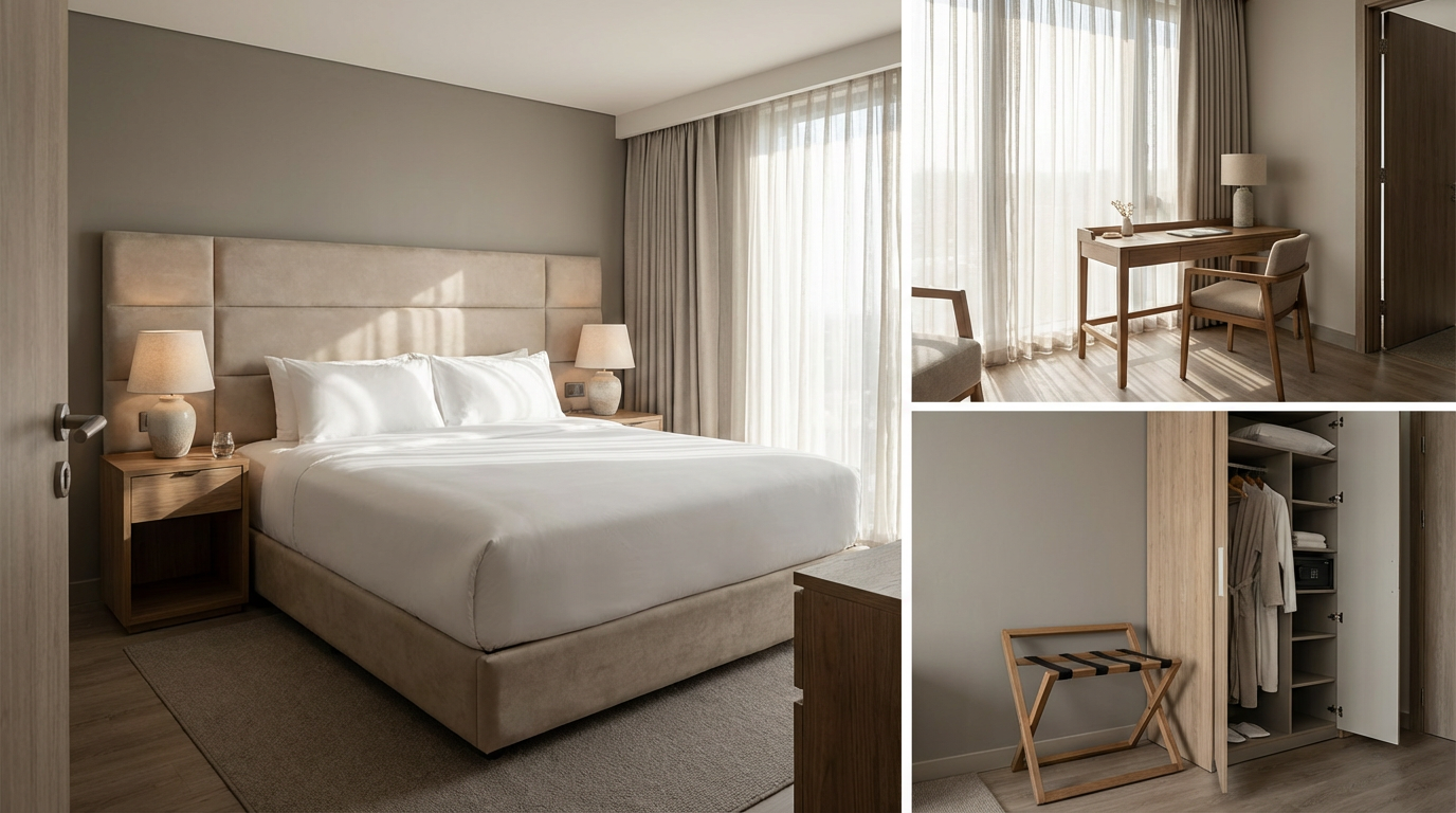 hotel room furniture complete setup