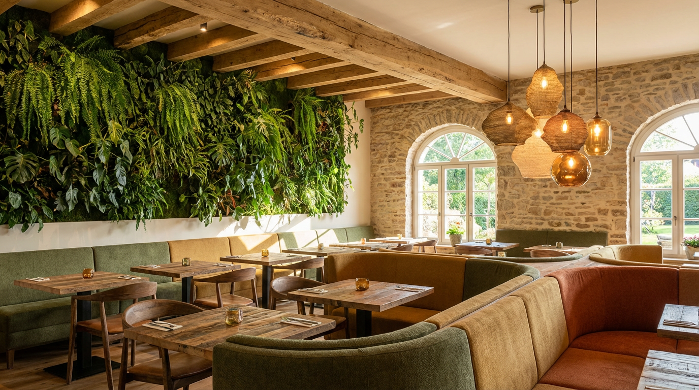 restaurant design trends 2026 biophilic