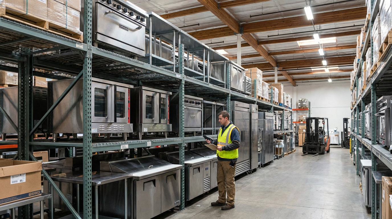 restaurant equipment warehouse inventory