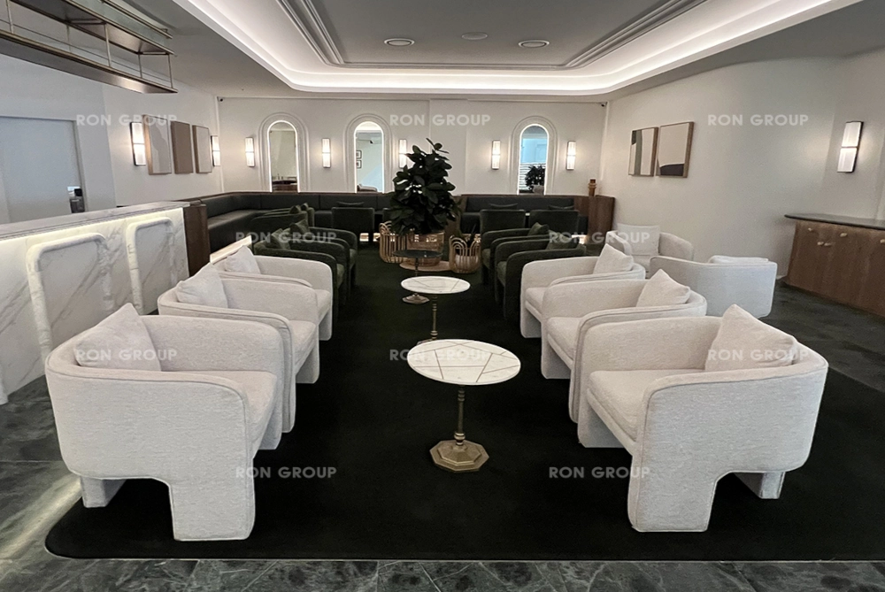 RON GROUP modular rattan seating for Brighton Novotel coastal lounge area