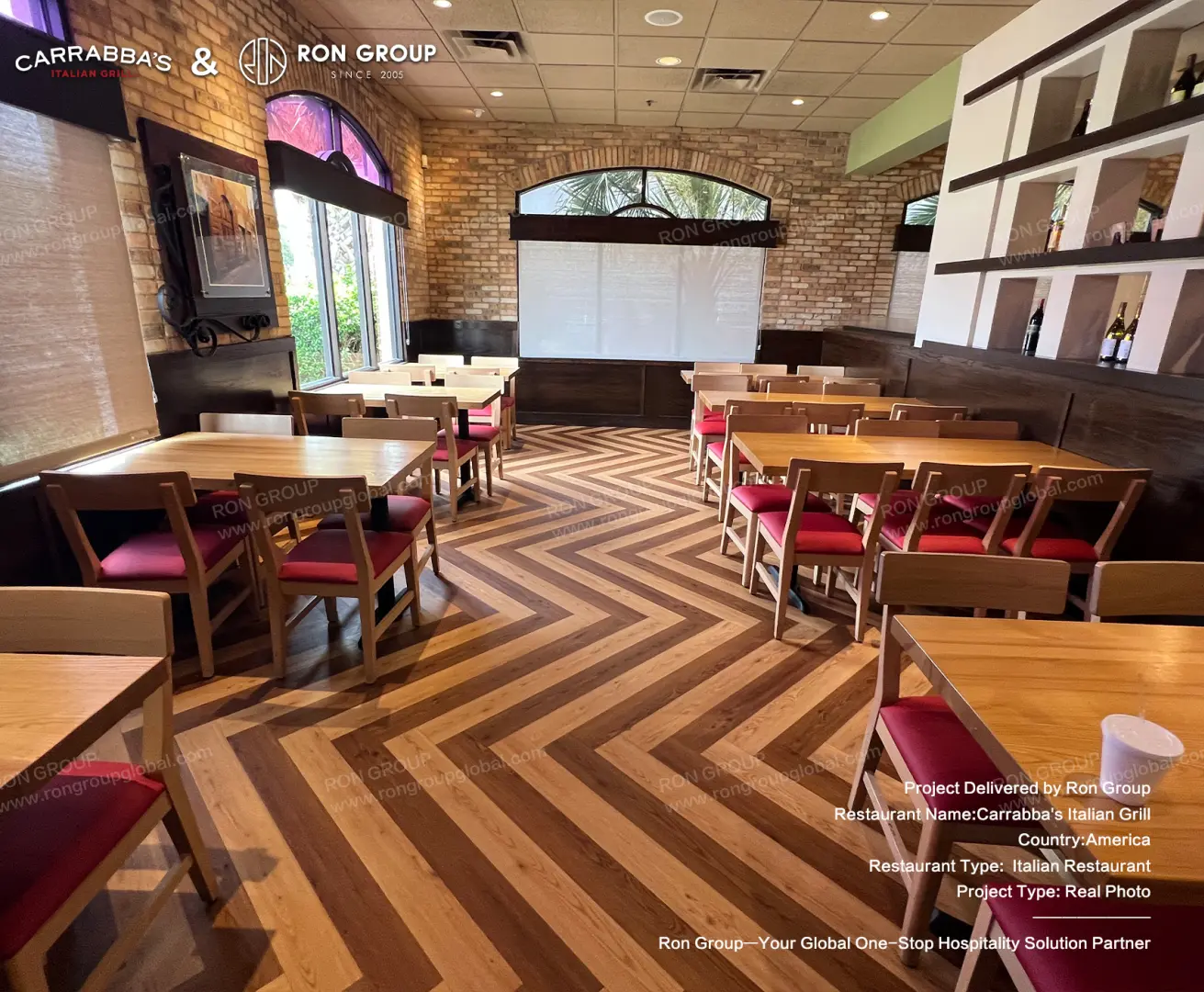 RonGroup_Carrabbas_Brick_Wall_Dining_Section