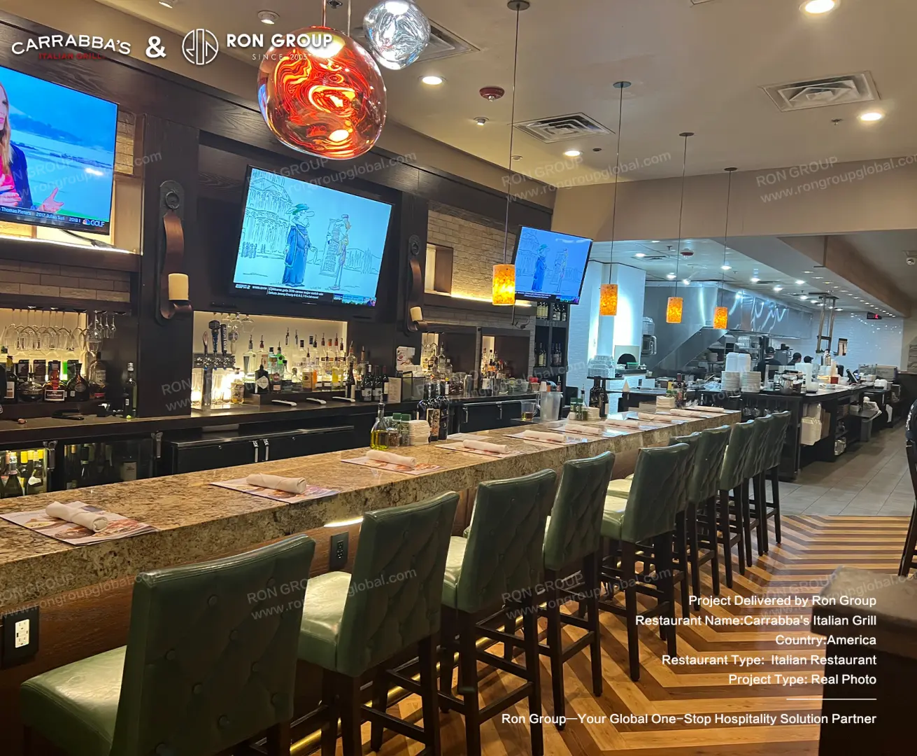 RonGroup_Carrabbas_Bar_Counter_and_High_Stools