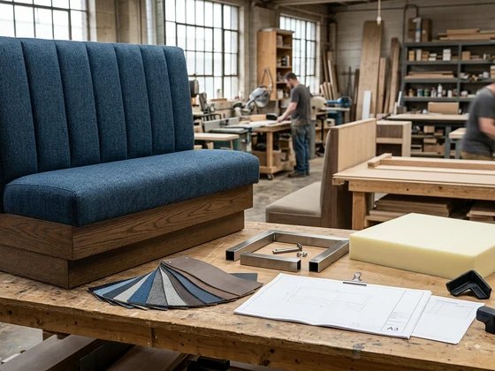 Custom Restaurant Booth Procurement Guide: Dimensions, Materials, Mockups, and Supplier Proof